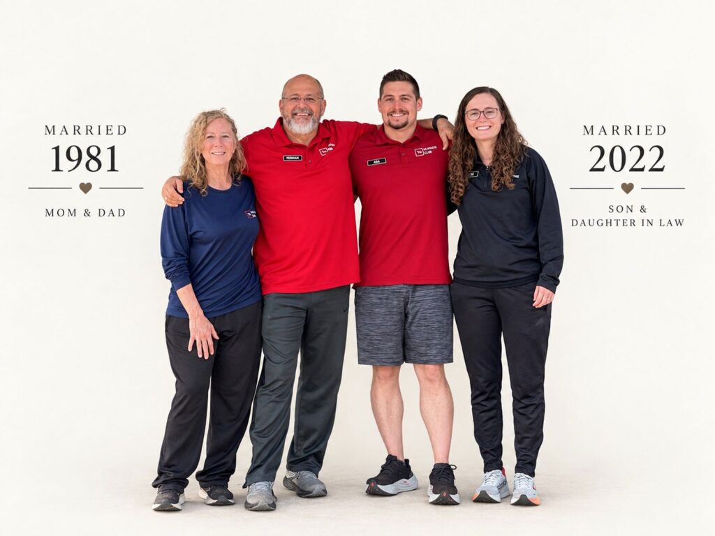 The Ortiz family, owners of The Athletic Club, married 1981 and 2022
